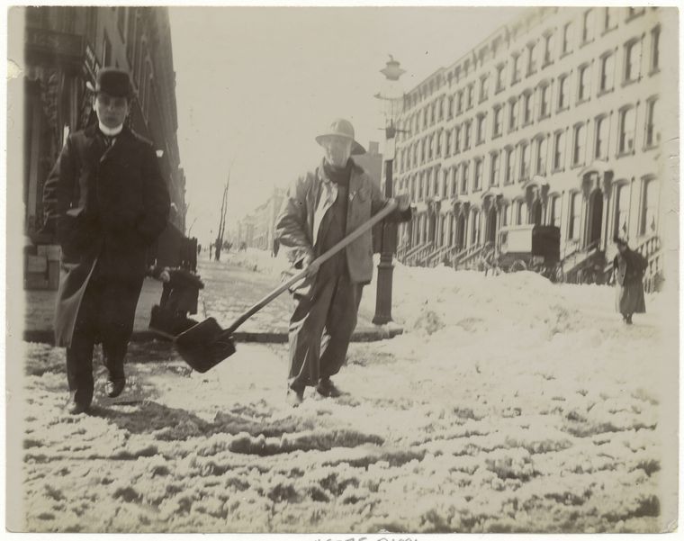 Snow removal, 1896.
